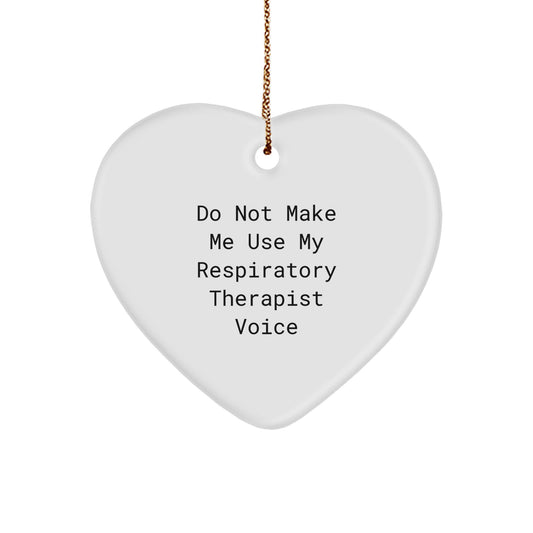 Respiratory Therapist Favorite Heart Ornament for Kids Christmas Gift - Image 1
