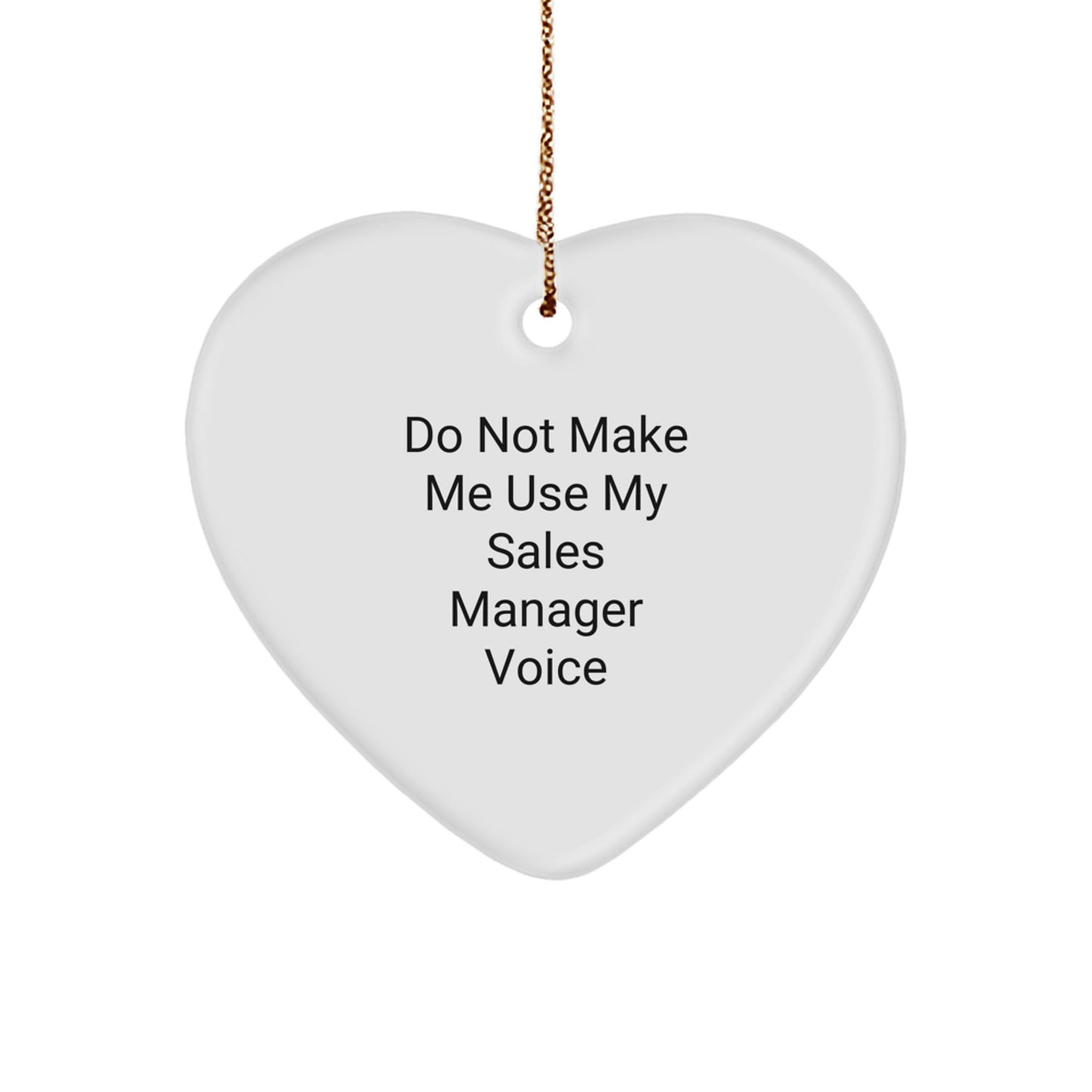 Christmas Gift for Him Delight Sales Manager Heart Ornament Holiday - Image 1