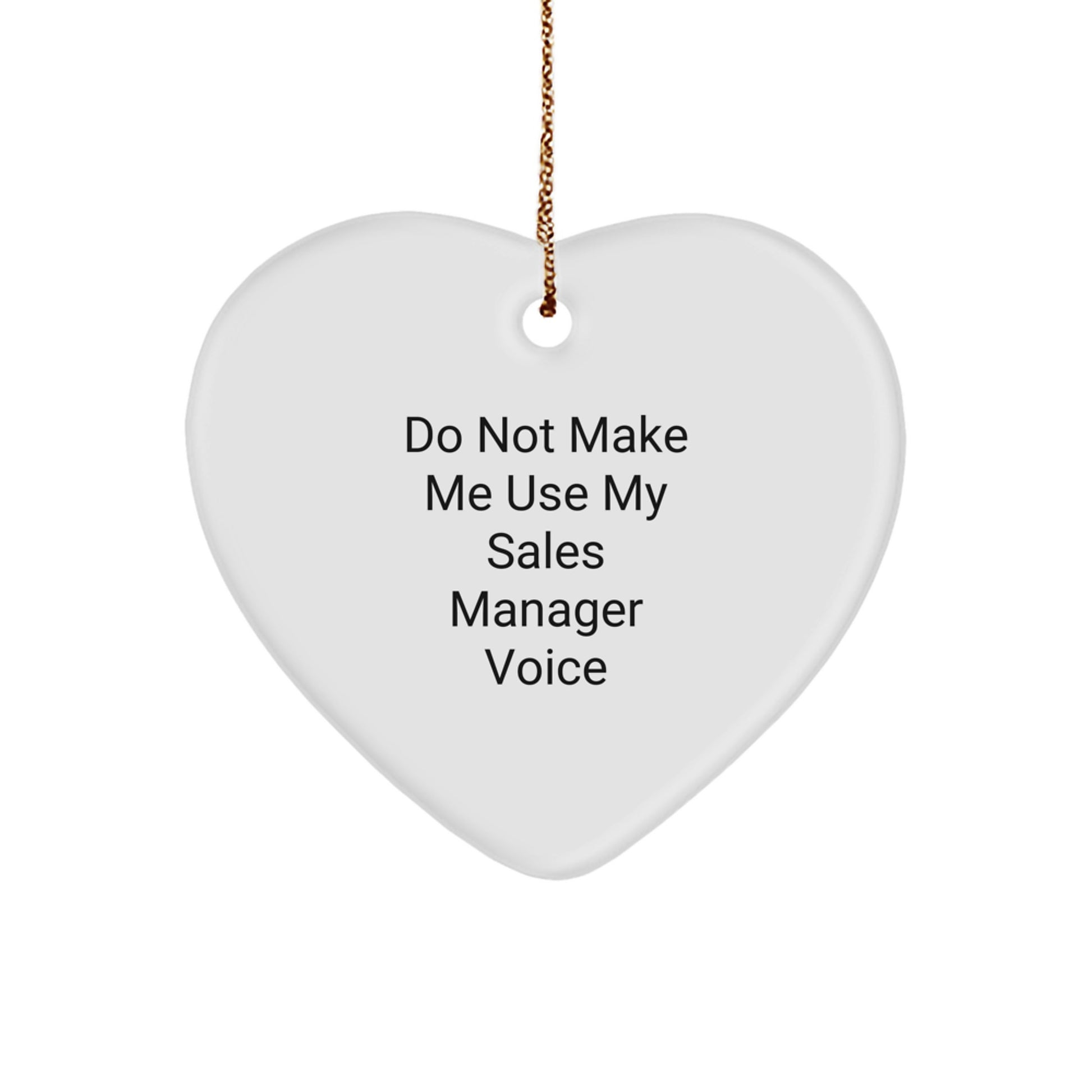 Christmas Gift for Him Delight Sales Manager Heart Ornament Holiday - Image 1