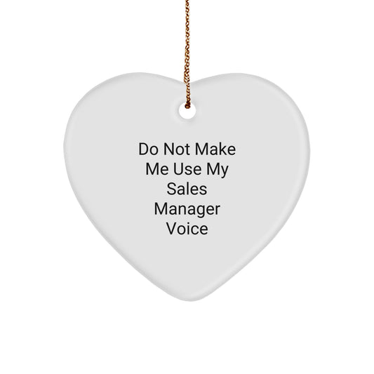 Christmas Gift for Him Delight Sales Manager Heart Ornament Holiday - Image 1