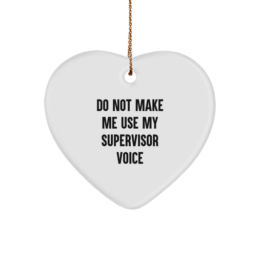 Supervisor Treasure Christmas Ornament for Family Gift - Image 1