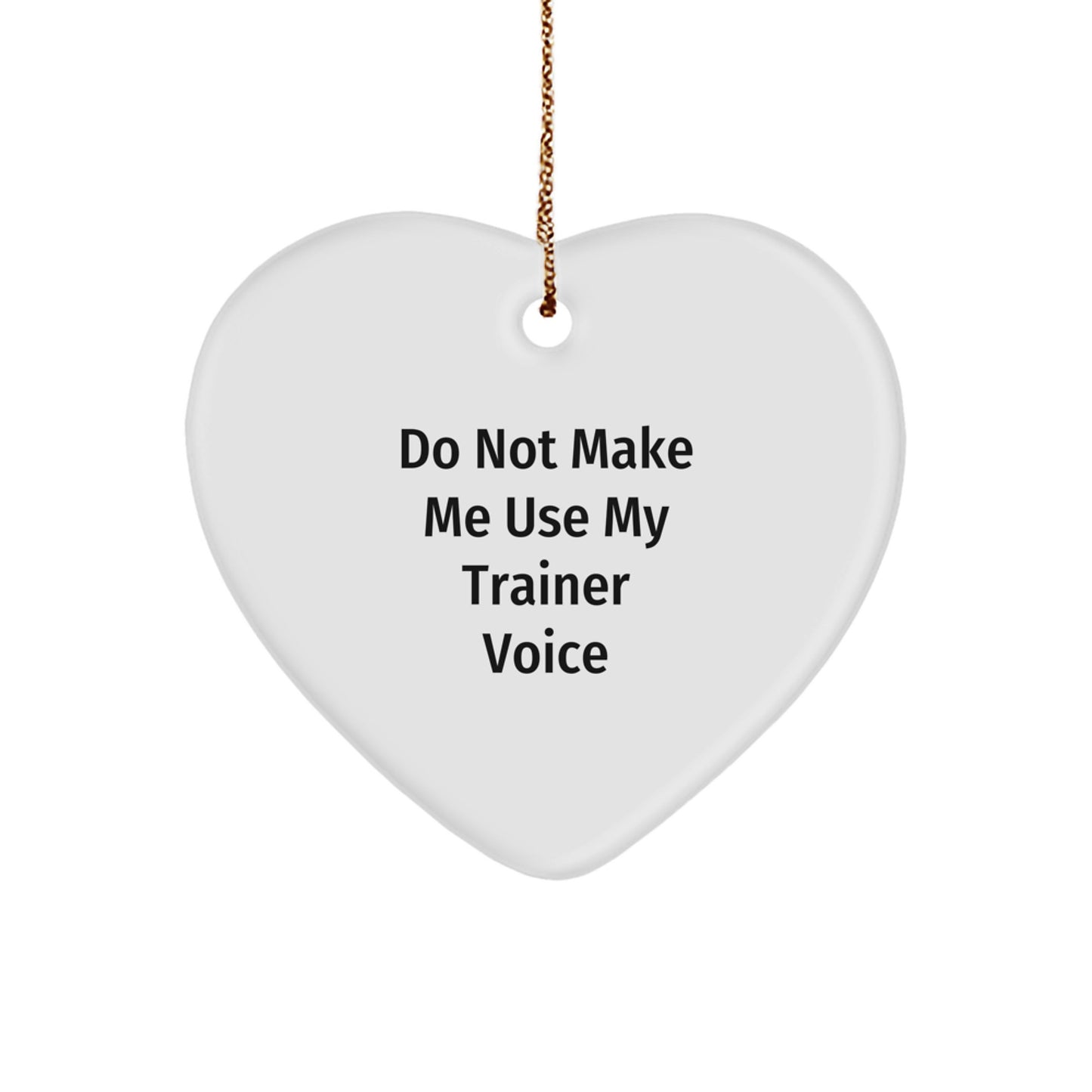 Trainer Heart Ornament Christmas Gift for Coworkers Idea - Image 1