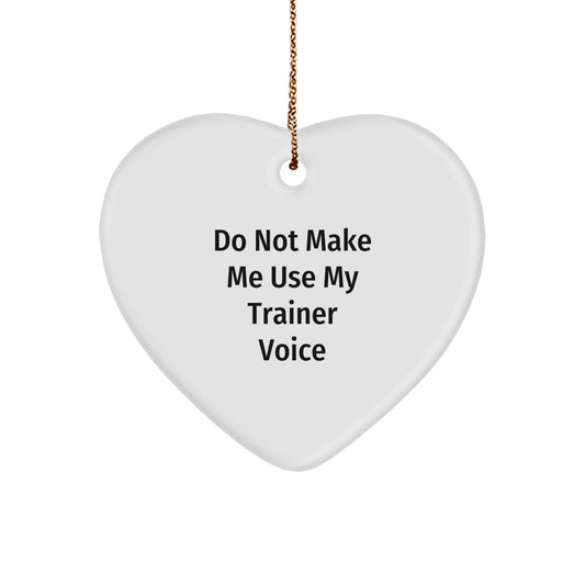 Trainer Heart Ornament Christmas Gift for Coworkers Idea - Image 1