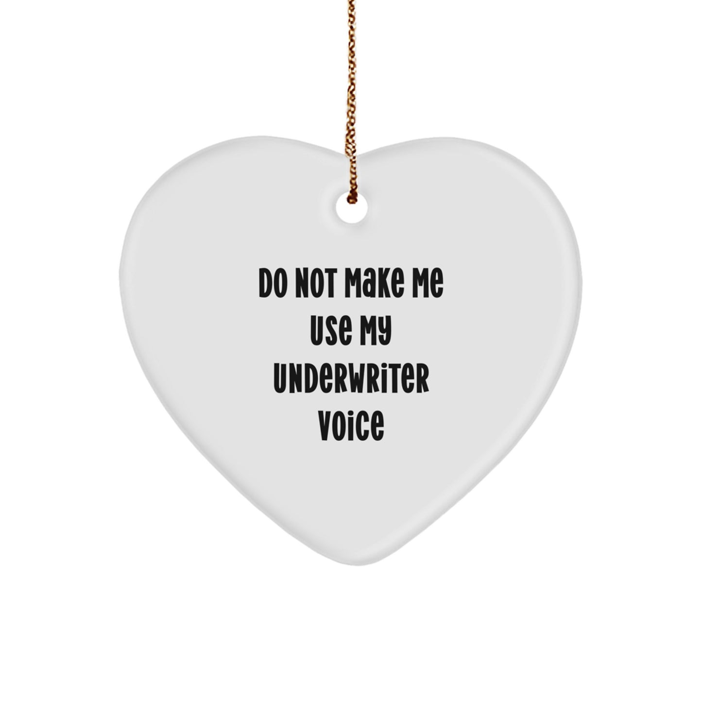 Underwriter Surprise Heart Ornament Christmas Gift for Family Present - Image 1