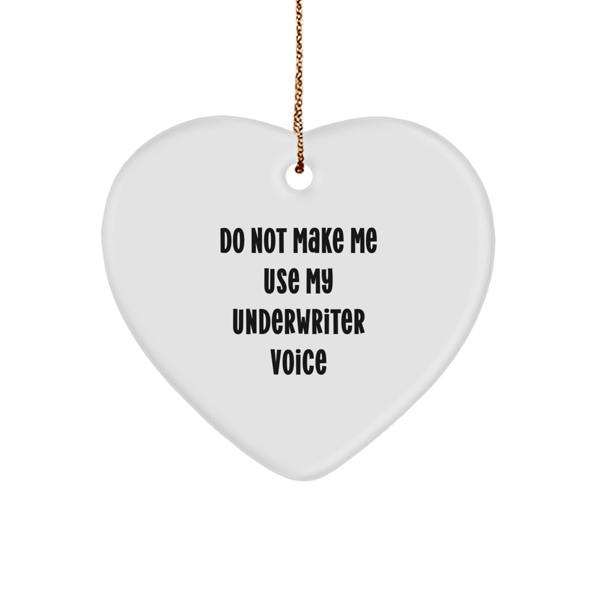 Underwriter Surprise Heart Ornament Christmas Gift for Family Present - Image 1