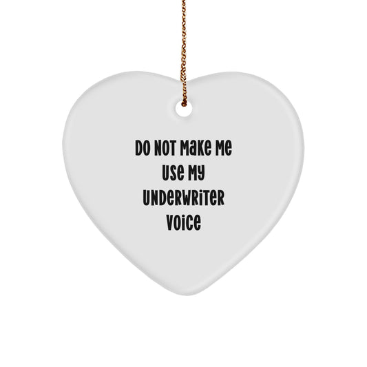 Underwriter Surprise Heart Ornament Christmas Gift for Family Present - Image 1