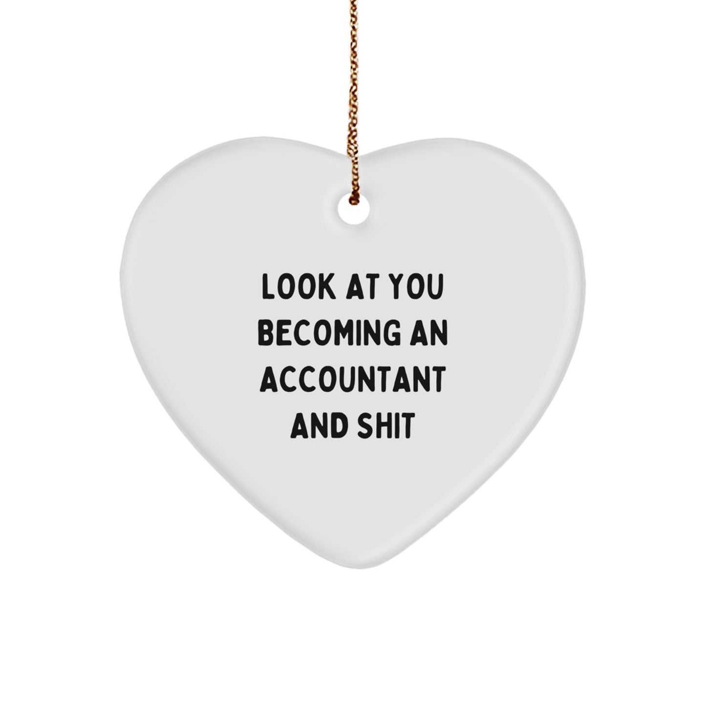 Accountant Christmas Ornament for Her Present Gift - Holiday Cheer - Image 1