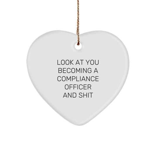 Compliance Officer Christmas Ornament Look at You Gift for Him Keepsake - Image 1