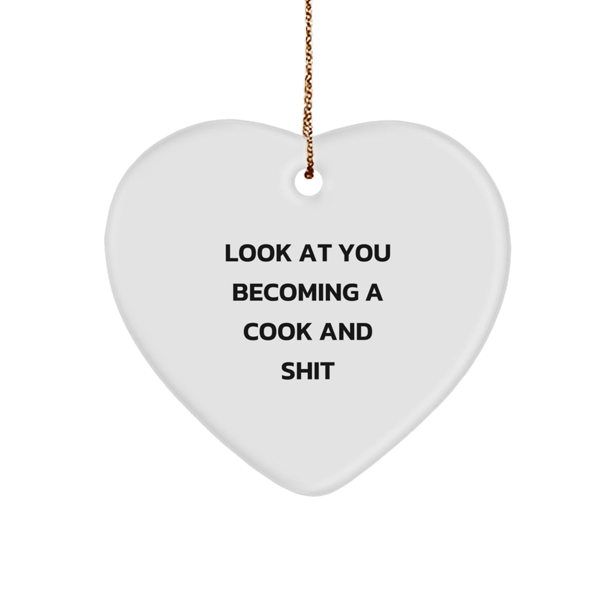 Surprise Cook Heart Christmas Ornament for Happy Kids Favorite Gift - Image 1