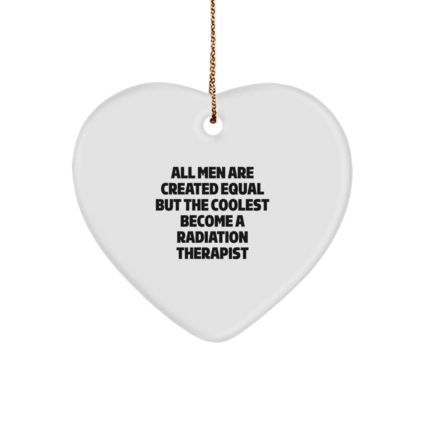 Funny Heart Ornaments for Radiation Therapist Friends, Unique Christmas Unique Gifts from Men, Women, Coworkers, Family to Radiation Therapist Men, Women, Friends, Coworkers - Image 1