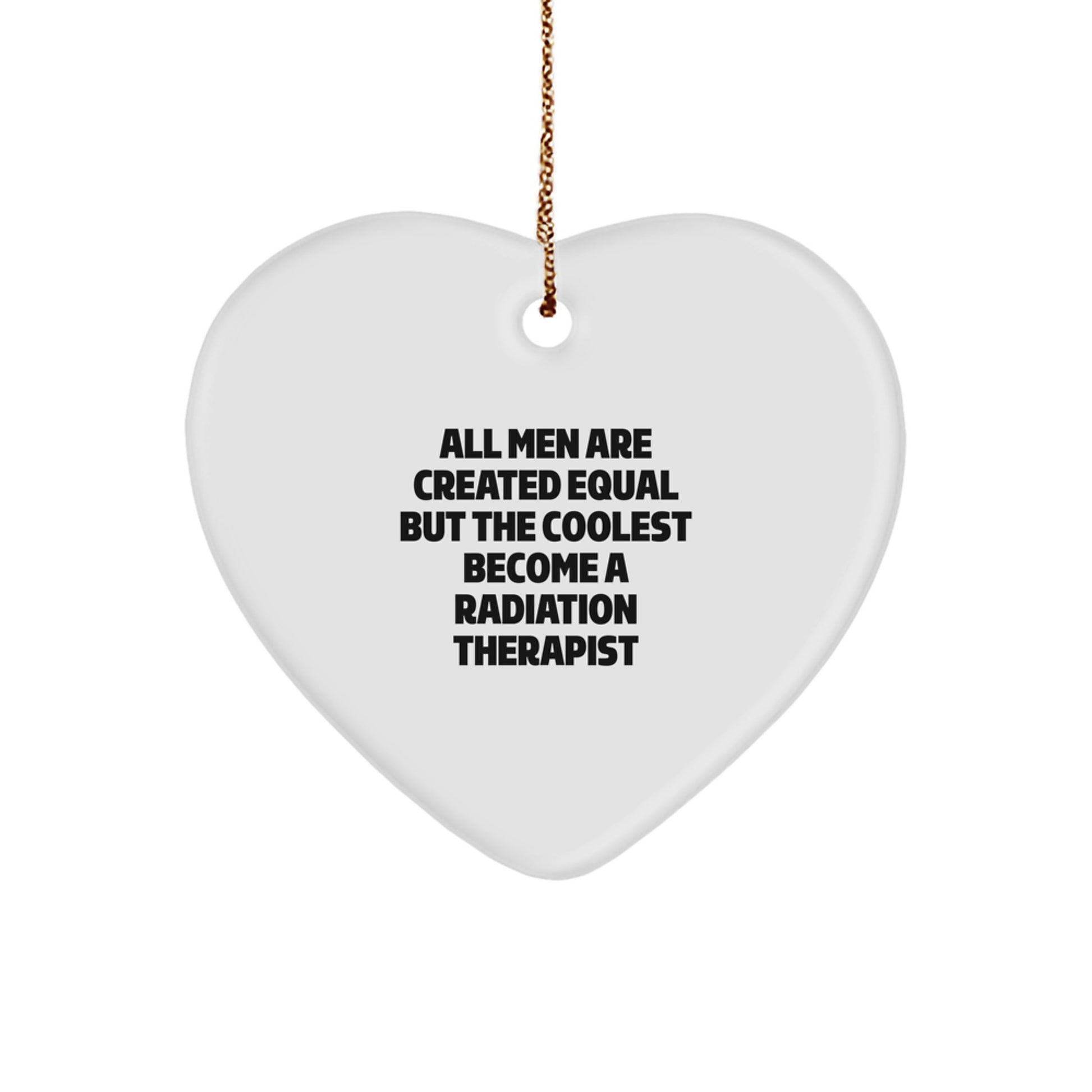 Funny Heart Ornaments for Radiation Therapist Friends, Unique Christmas Unique Gifts from Men, Women, Coworkers, Family to Radiation Therapist Men, Women, Friends, Coworkers - Image 1