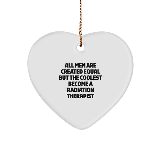 Funny Heart Ornaments for Radiation Therapist Friends, Unique Christmas Unique Gifts from Men, Women, Coworkers, Family to Radiation Therapist Men, Women, Friends, Coworkers - Image 1