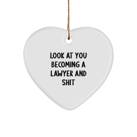 Lawyer Keepsake Christmas Ornament for Him Gift – Celebrate Success - Image 1