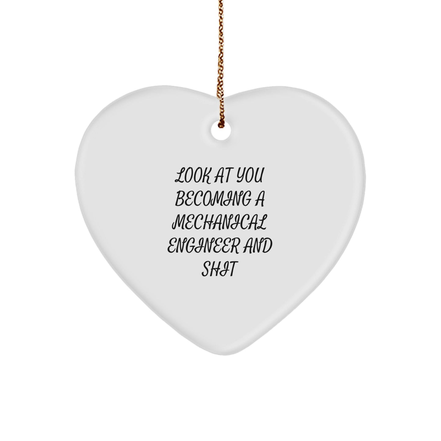 Mechanical Engineer Christmas Ornament – Look At You Novelty Gift - Image 1
