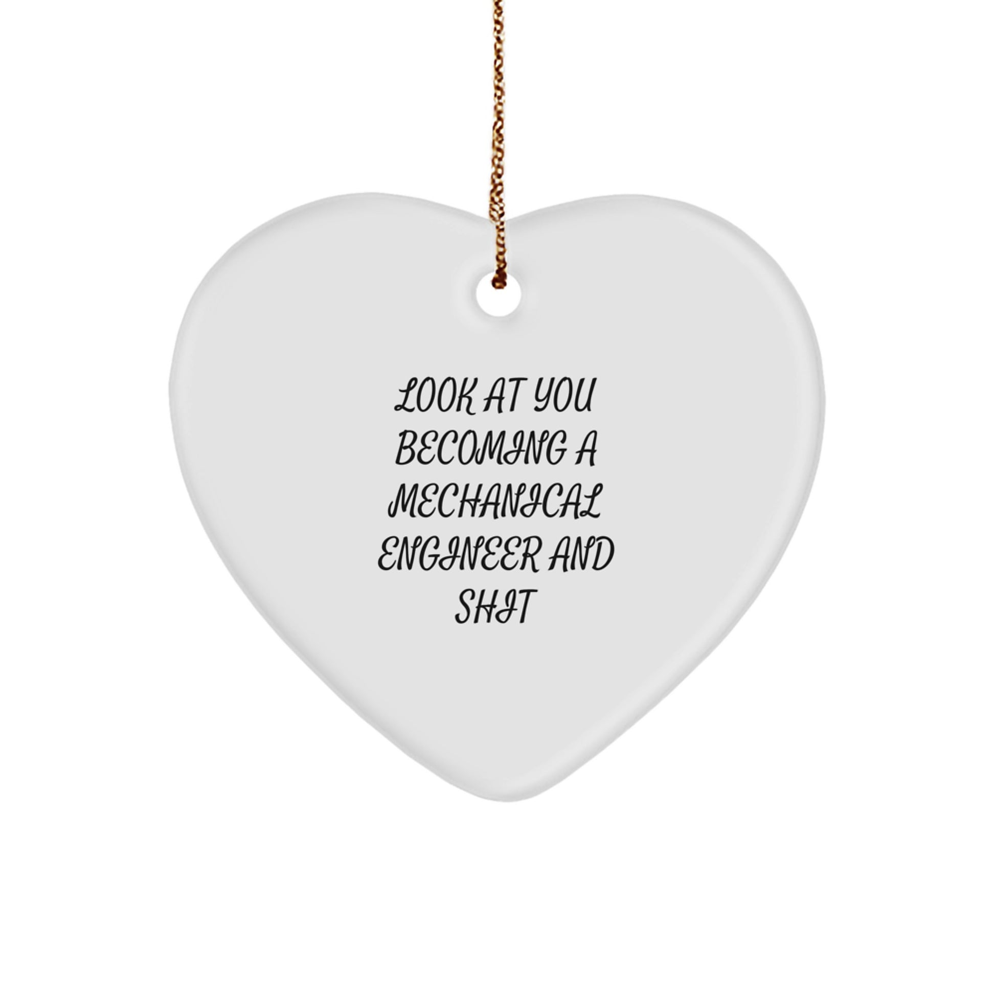Mechanical Engineer Christmas Ornament – Look At You Novelty Gift - Image 1
