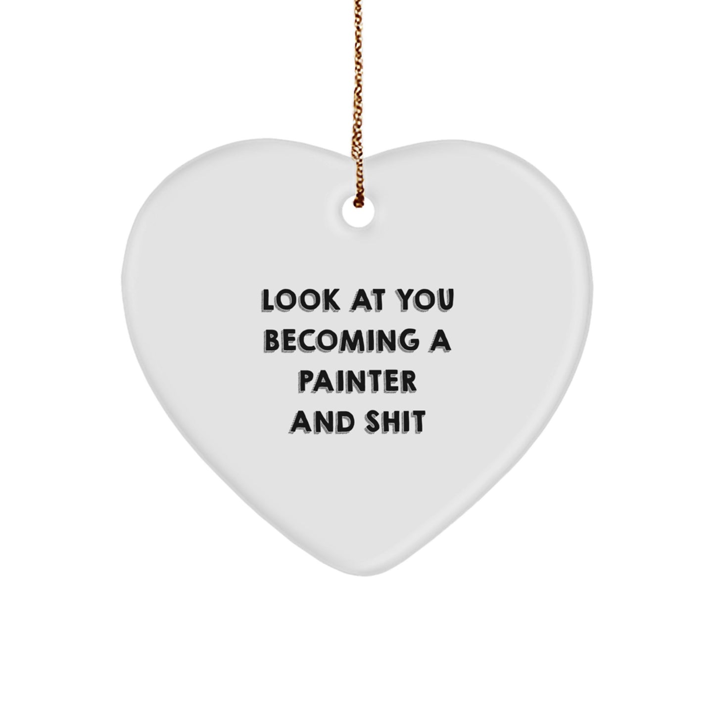 Funny Painter Gifts for Men from Friends on Christmas Unique Ornament - Image 1