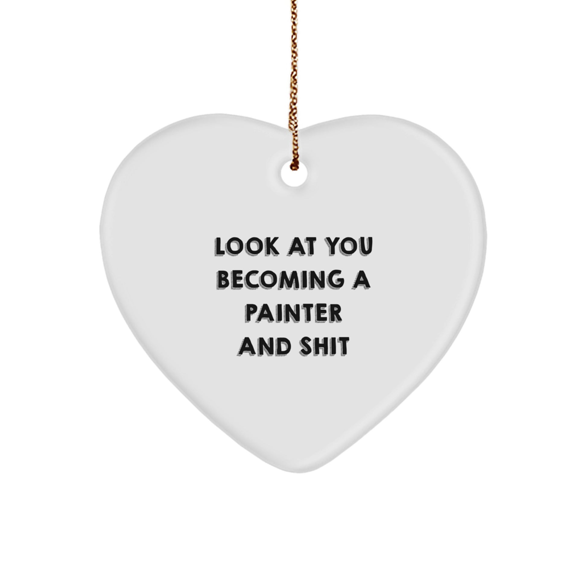 Funny Painter Gifts for Men from Friends on Christmas Unique Ornament - Image 1