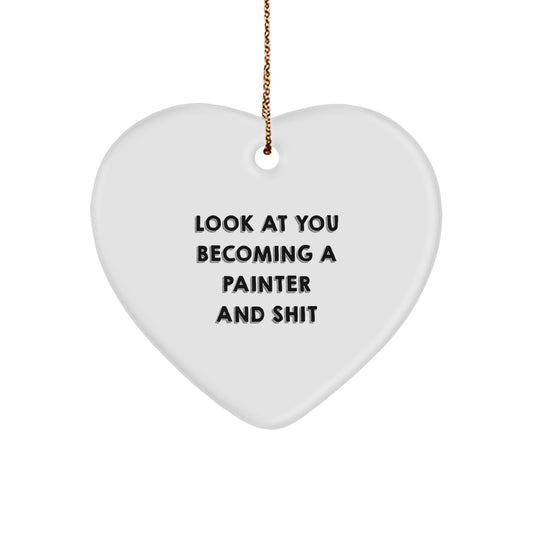 Funny Painter Gifts for Men from Friends on Christmas Unique Ornament - Image 1