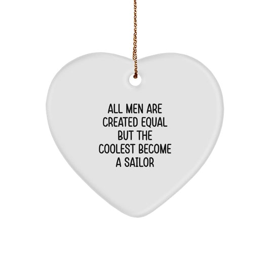 Christmas Gift for Her Sailor Keepsake Ornament Present with Sailor - Image 1