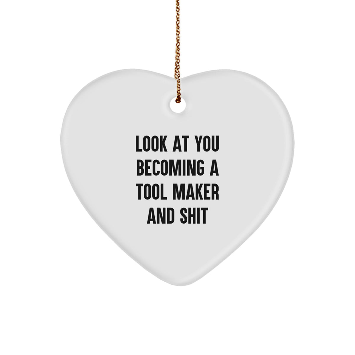 Christmas Gift for Her Tool Maker Heart Ornament Surprise Present - Image 1