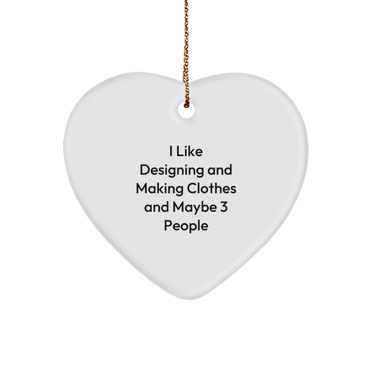 Christmas Gift for Her Heart Ornament Designing and Making Clothes - Image 1