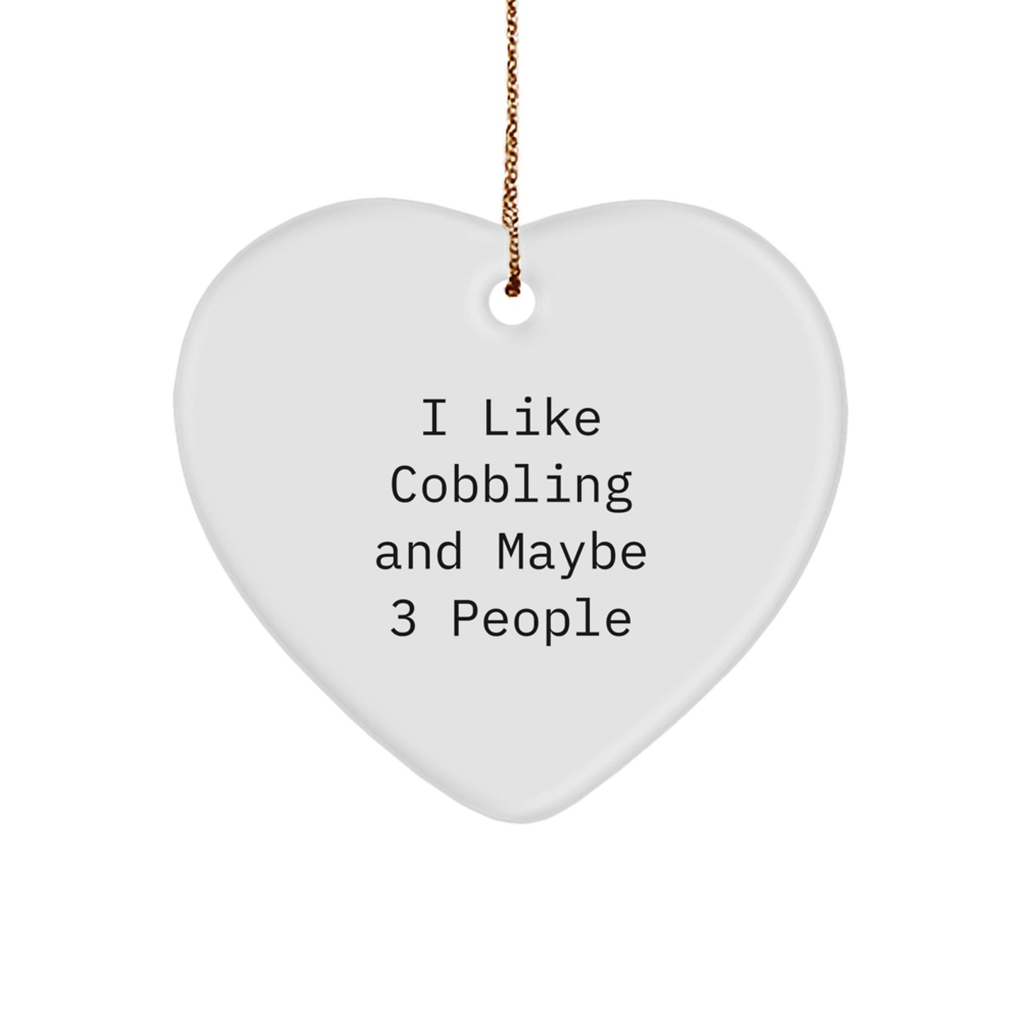 Cobbling Favorite Heart Ornament for Kids Christmas Gift - Image 1