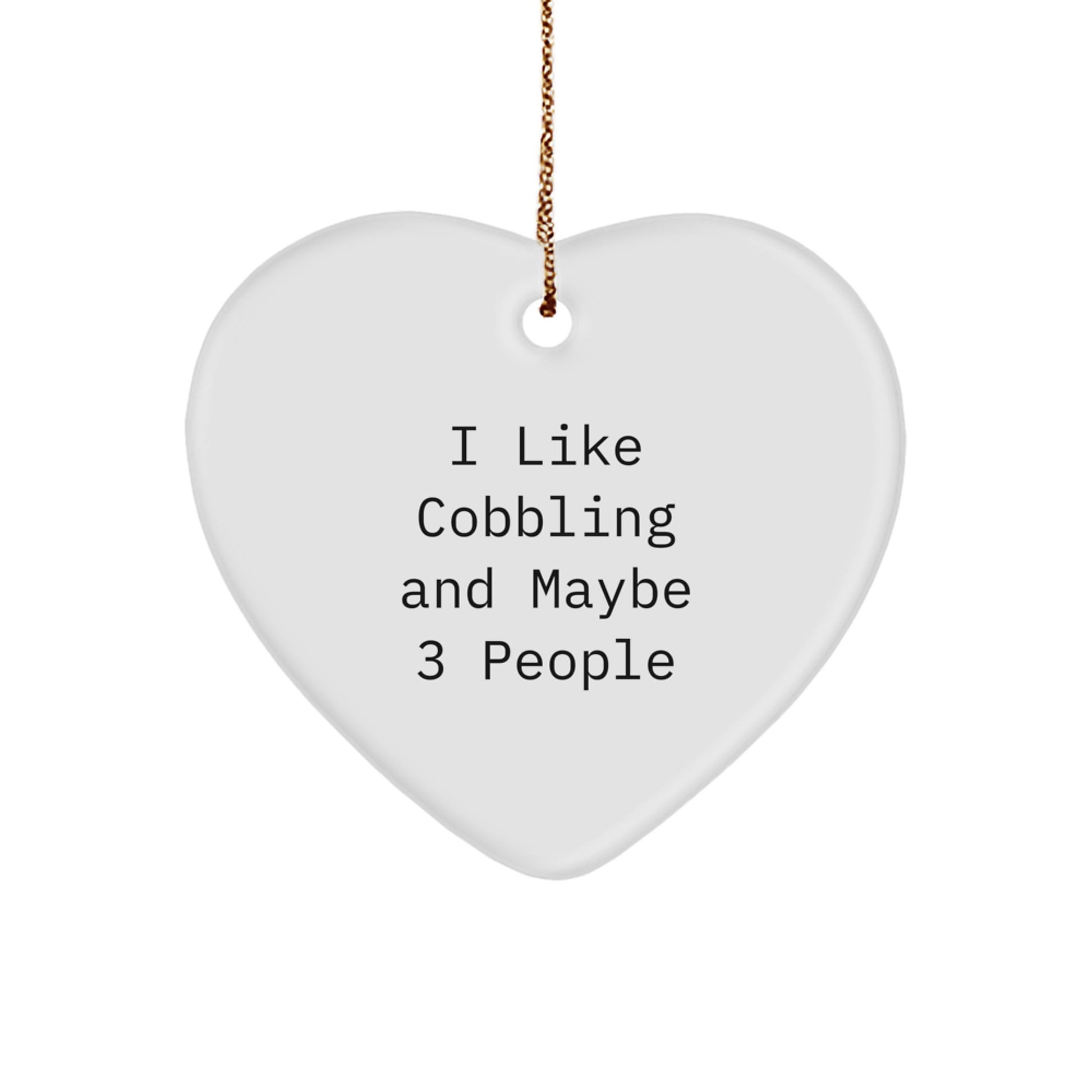 Cobbling Favorite Heart Ornament for Kids Christmas Gift - Image 1