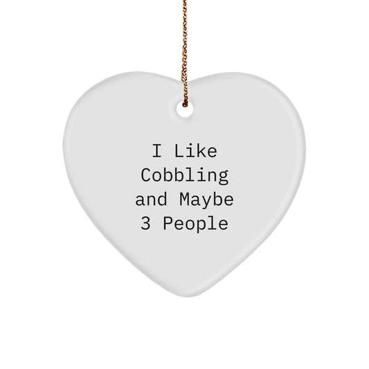 Cobbling Favorite Heart Ornament for Kids Christmas Gift - Image 1