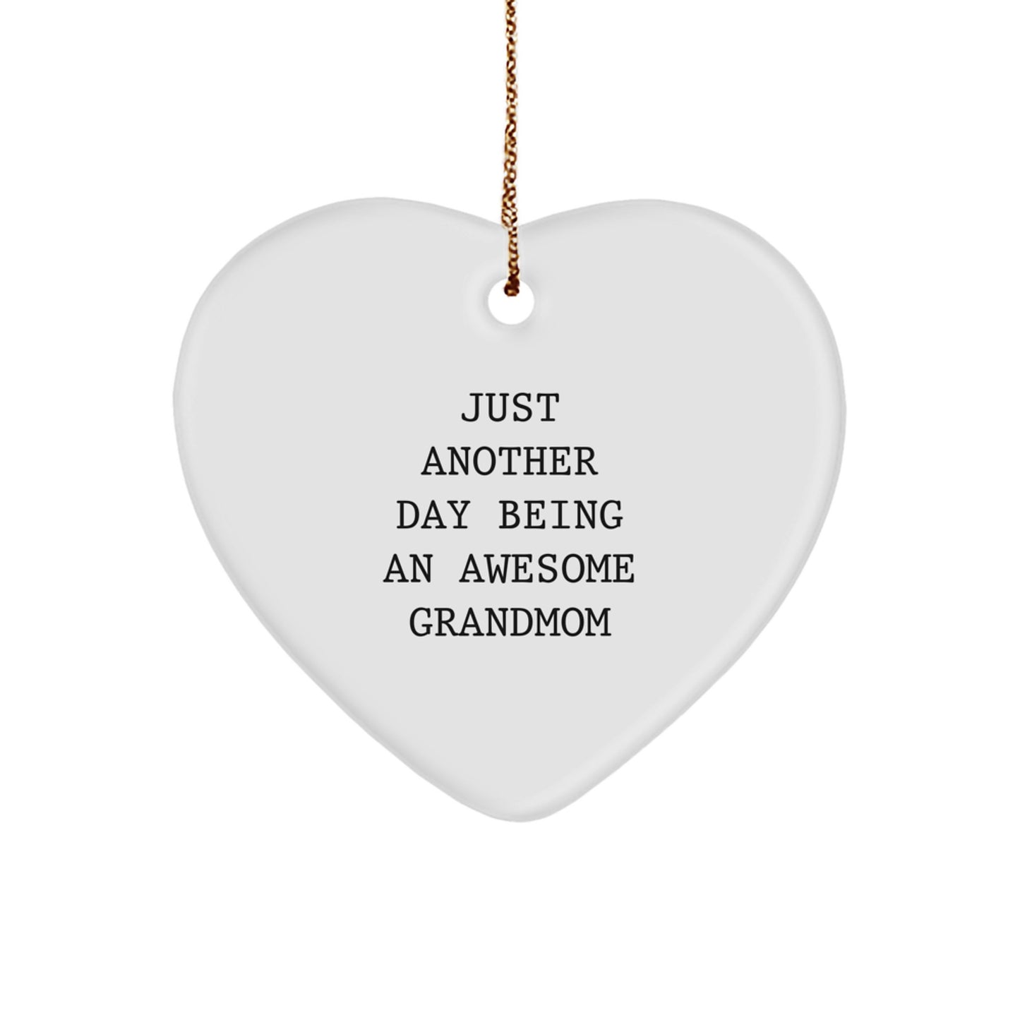 Grandmom Keepsake Christmas Ornament for Him Gift - Image 1