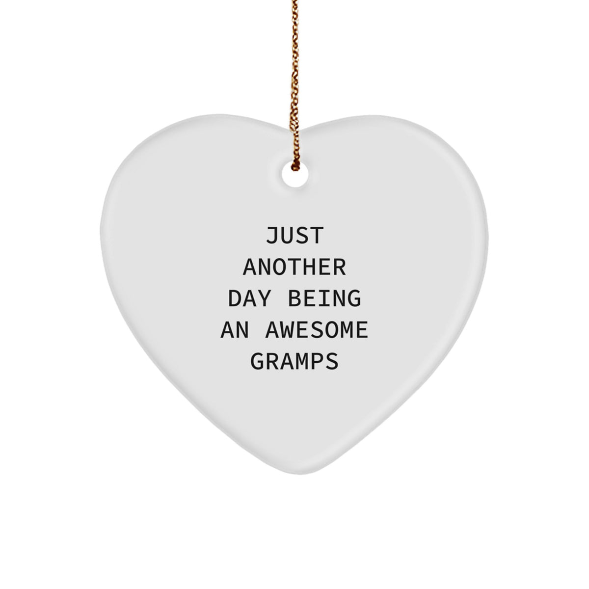 Playful Gramps Christmas Ornament Gift for Roommates Memento - Image 1