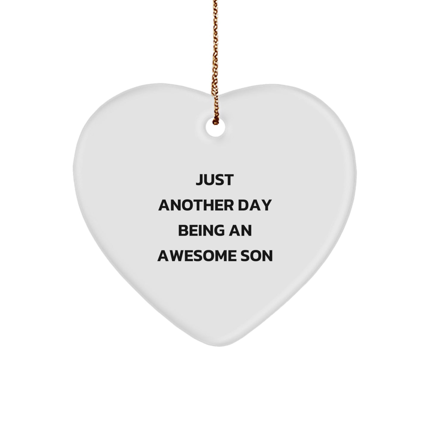 Christmas Gift for Dad Heart Ornament Keepsake Present - Image 1