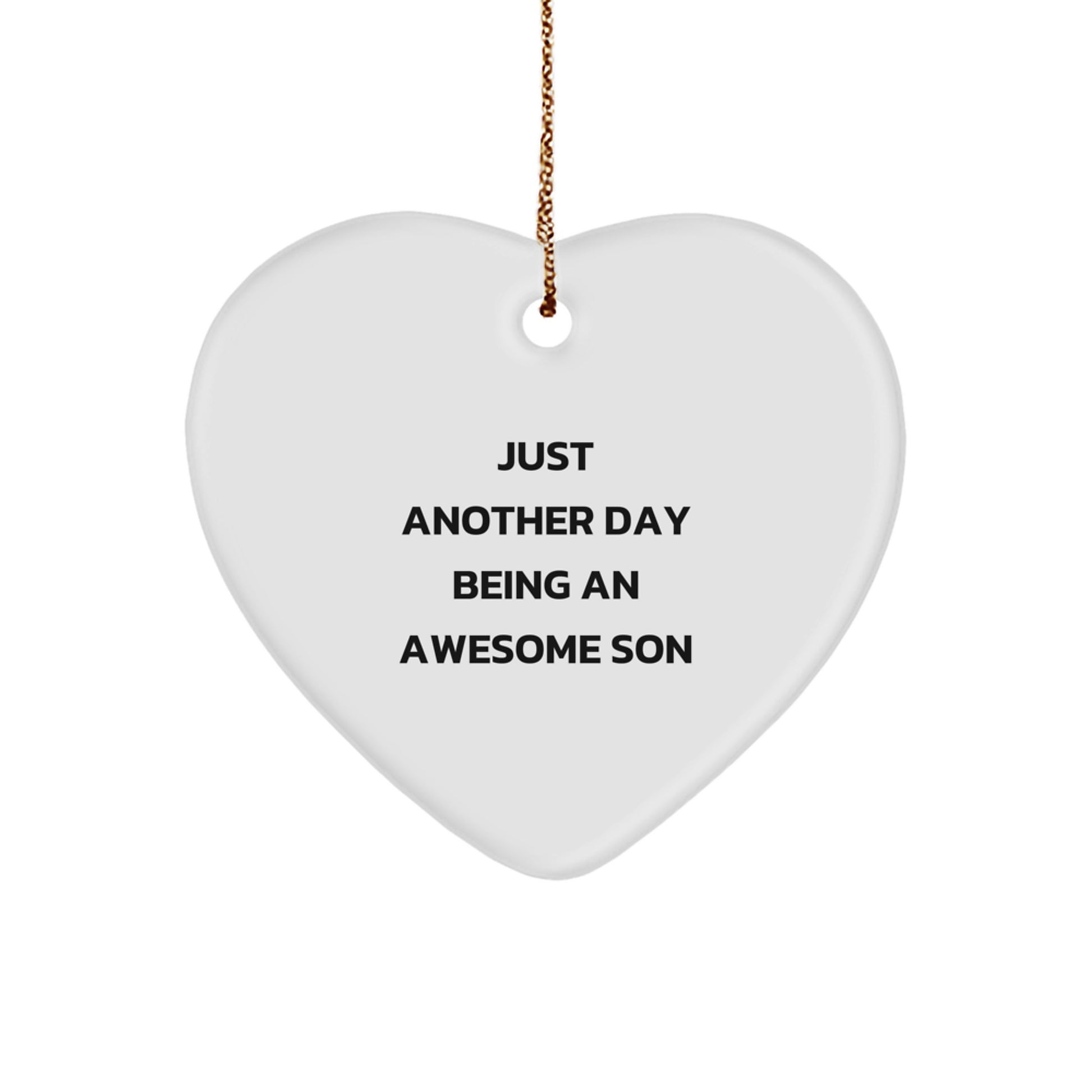 Christmas Gift for Dad Heart Ornament Keepsake Present - Image 1