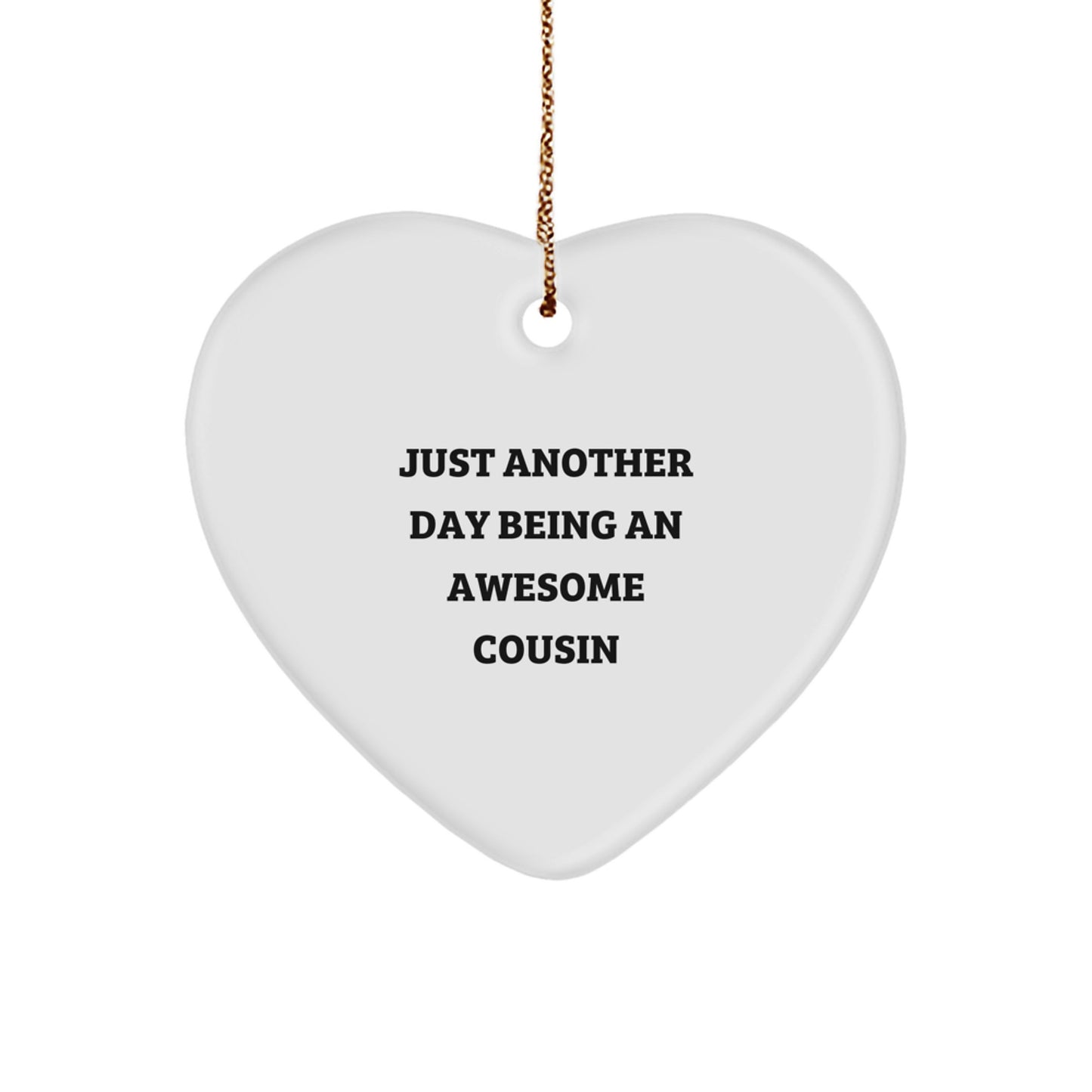 Collectible Cousin Christmas Ornament for Neighbors Gift - Image 1