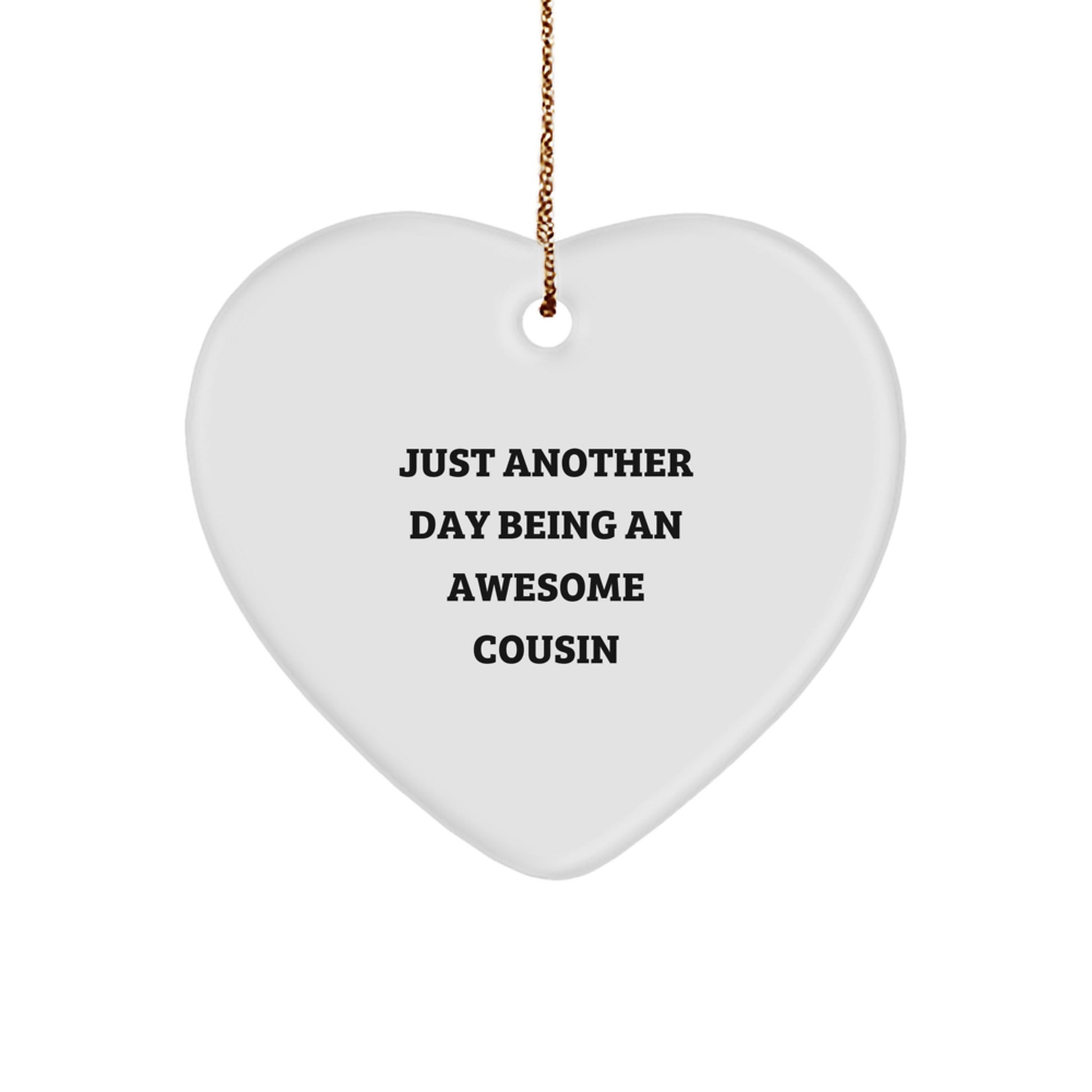 Collectible Cousin Christmas Ornament for Neighbors Gift - Image 1