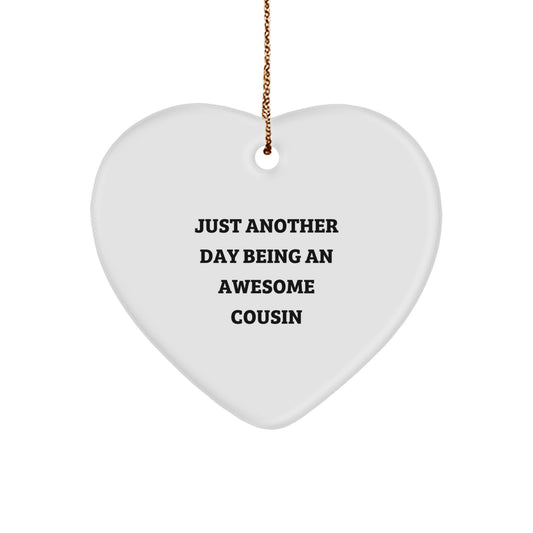 Collectible Cousin Christmas Ornament for Neighbors Gift - Image 1