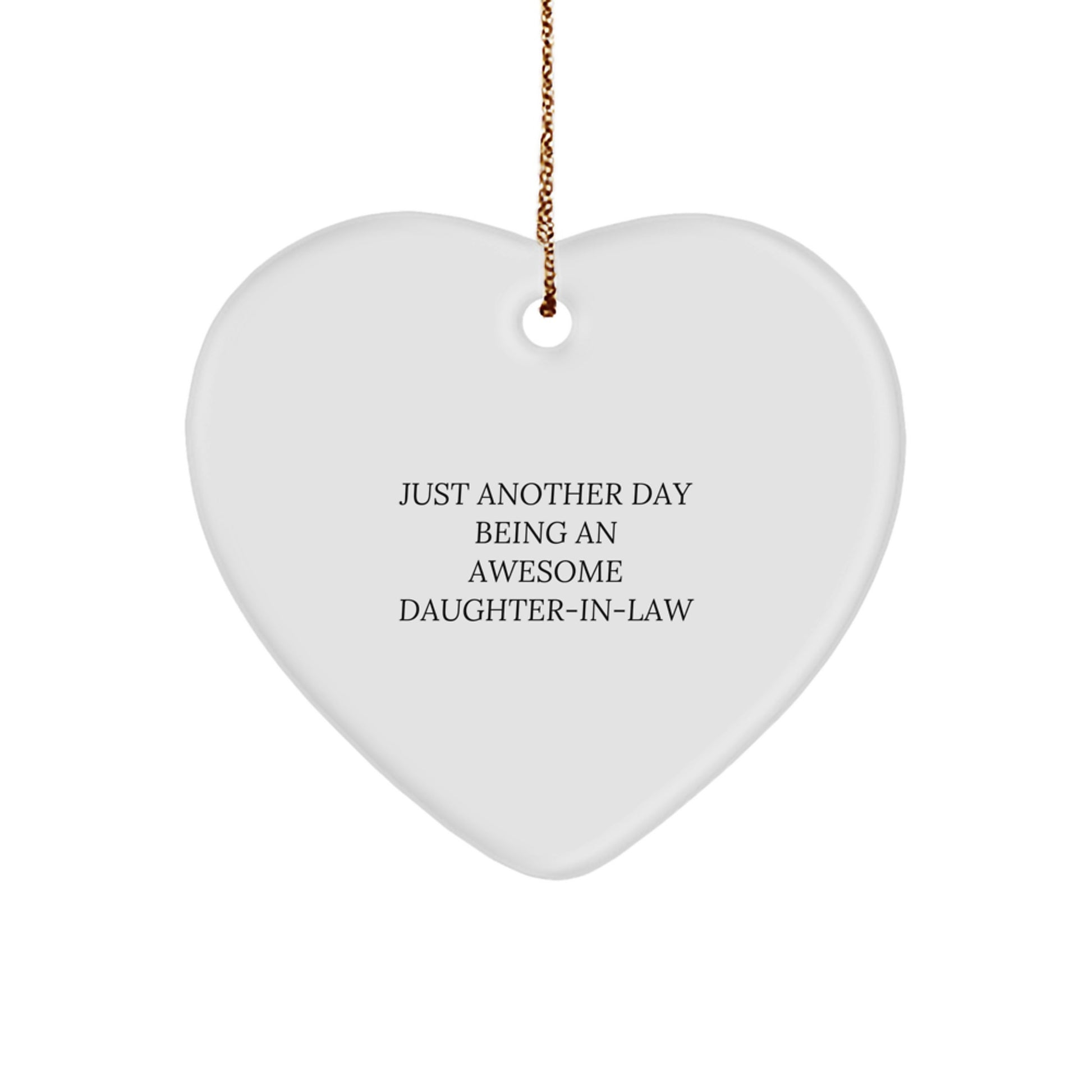 Funny Daughter-in-law Gift Ideas, Heart Ornament, Christmas Unique Gifts from Family, Gifts for Daughter-in-law - Image 1