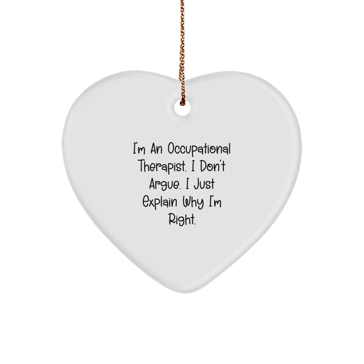 Occupational Therapist Keepsake Christmas Ornament for Him Gift - Image 1