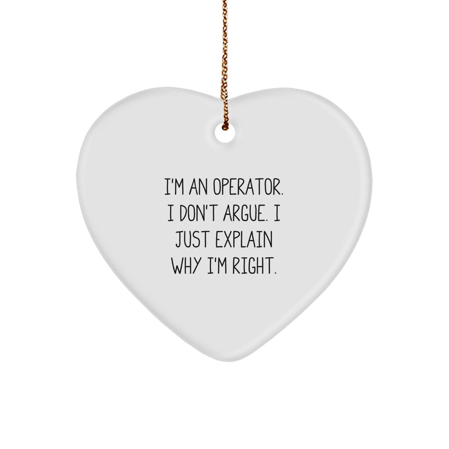 Operator Favorite Christmas Ornament for Kids Gift – Surprise With Quote - Image 1