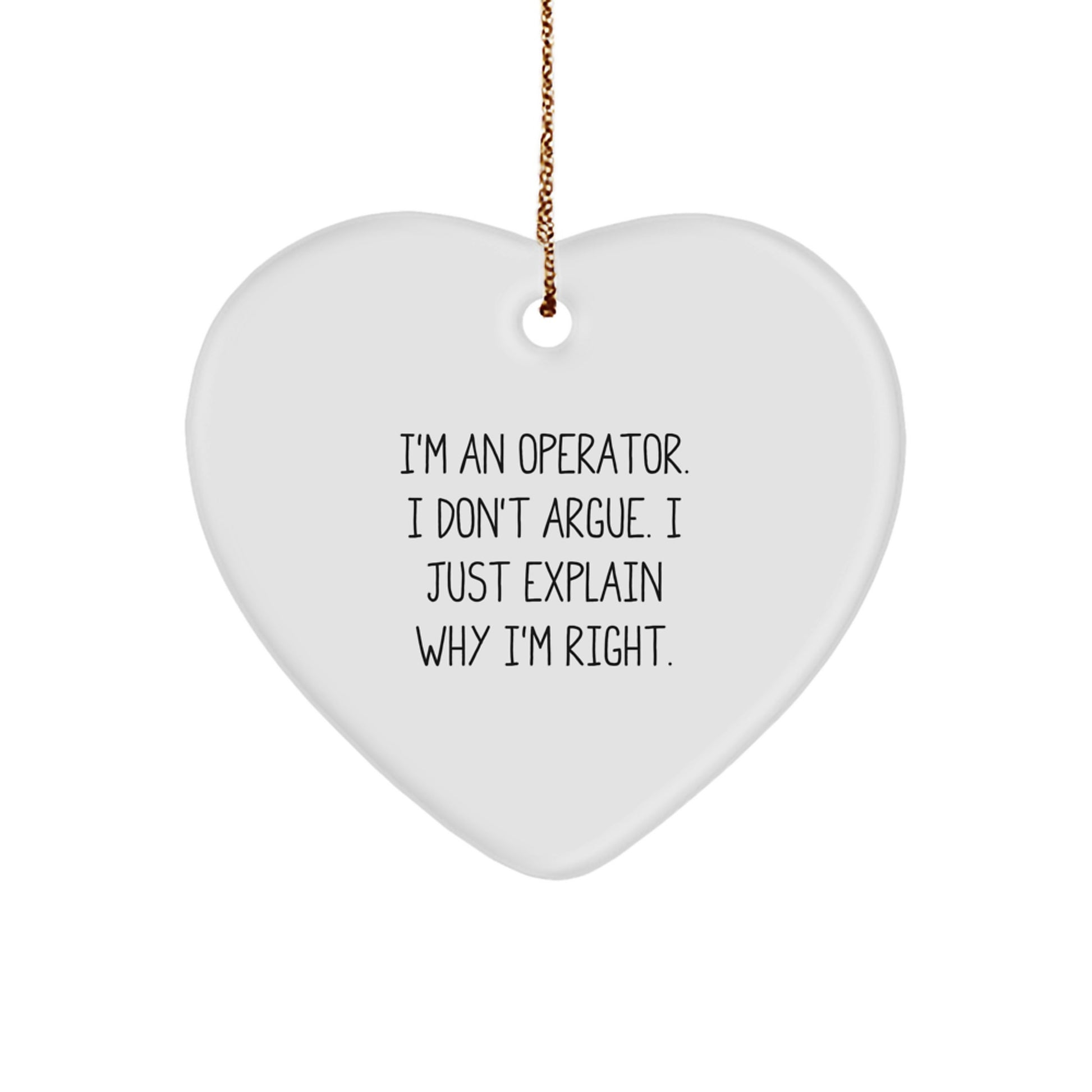Operator Favorite Christmas Ornament for Kids Gift – Surprise With Quote - Image 1