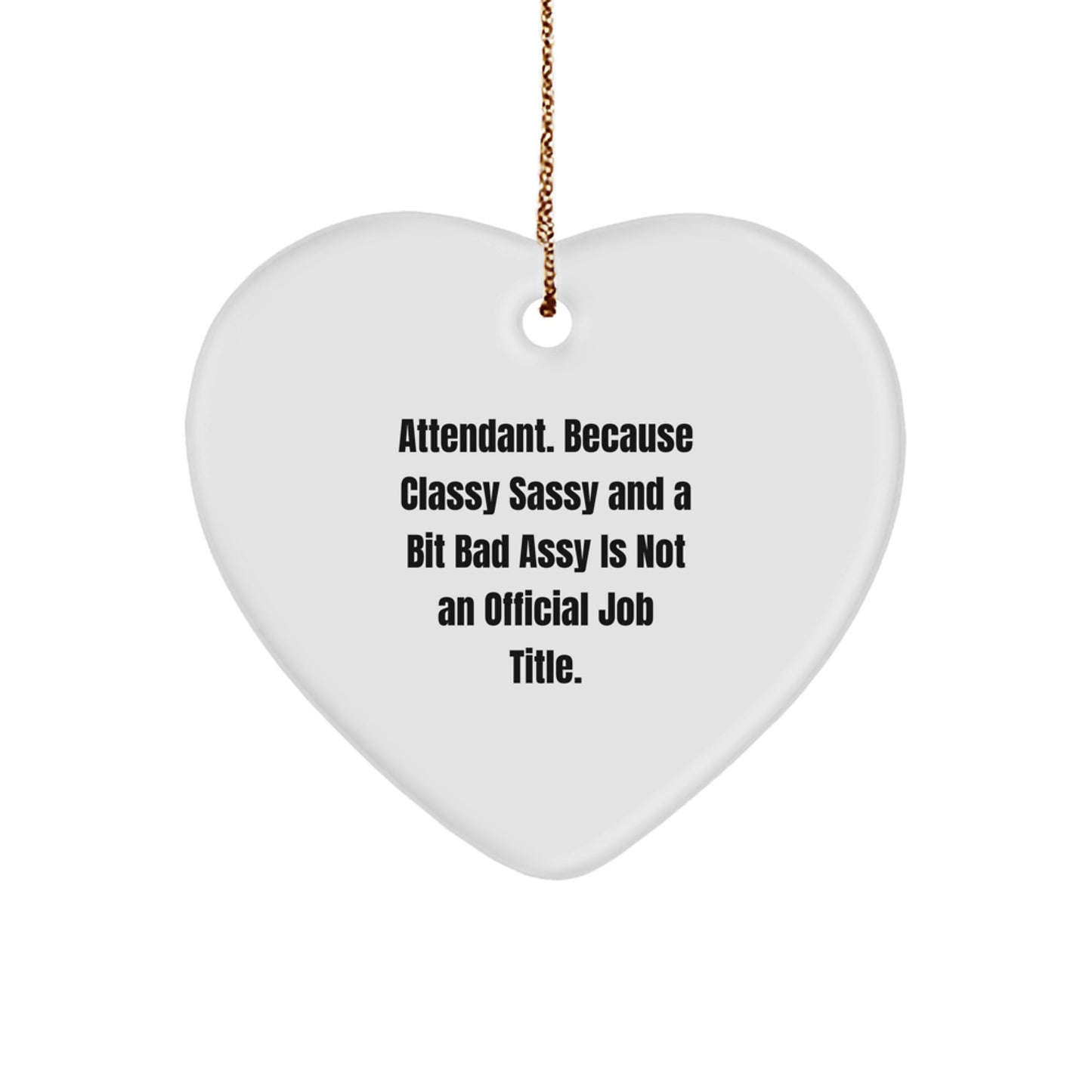Attendant Novelty Christmas Ornament for Friends Gift - Image 1