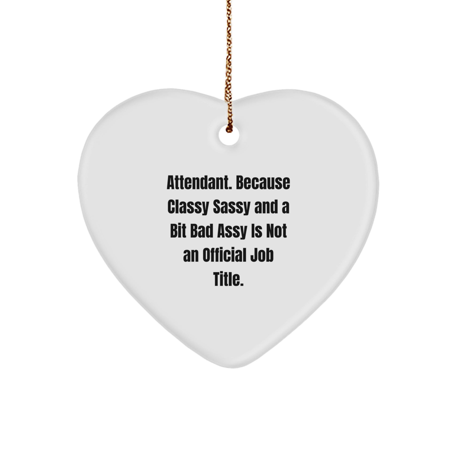 Attendant Novelty Christmas Ornament for Friends Gift - Image 1