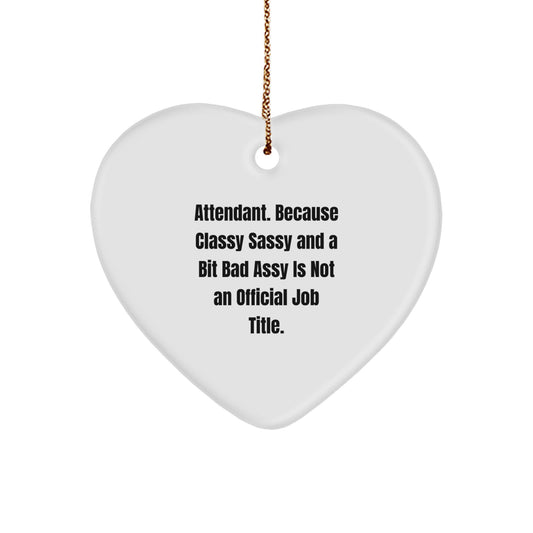 Attendant Novelty Christmas Ornament for Friends Gift - Image 1