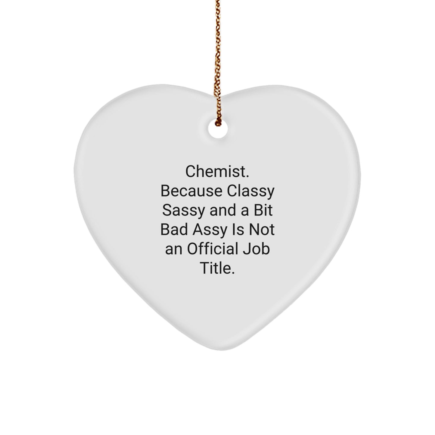 Chemist Keepsake Christmas Ornament for Him Gift - Classic Holiday - Image 1