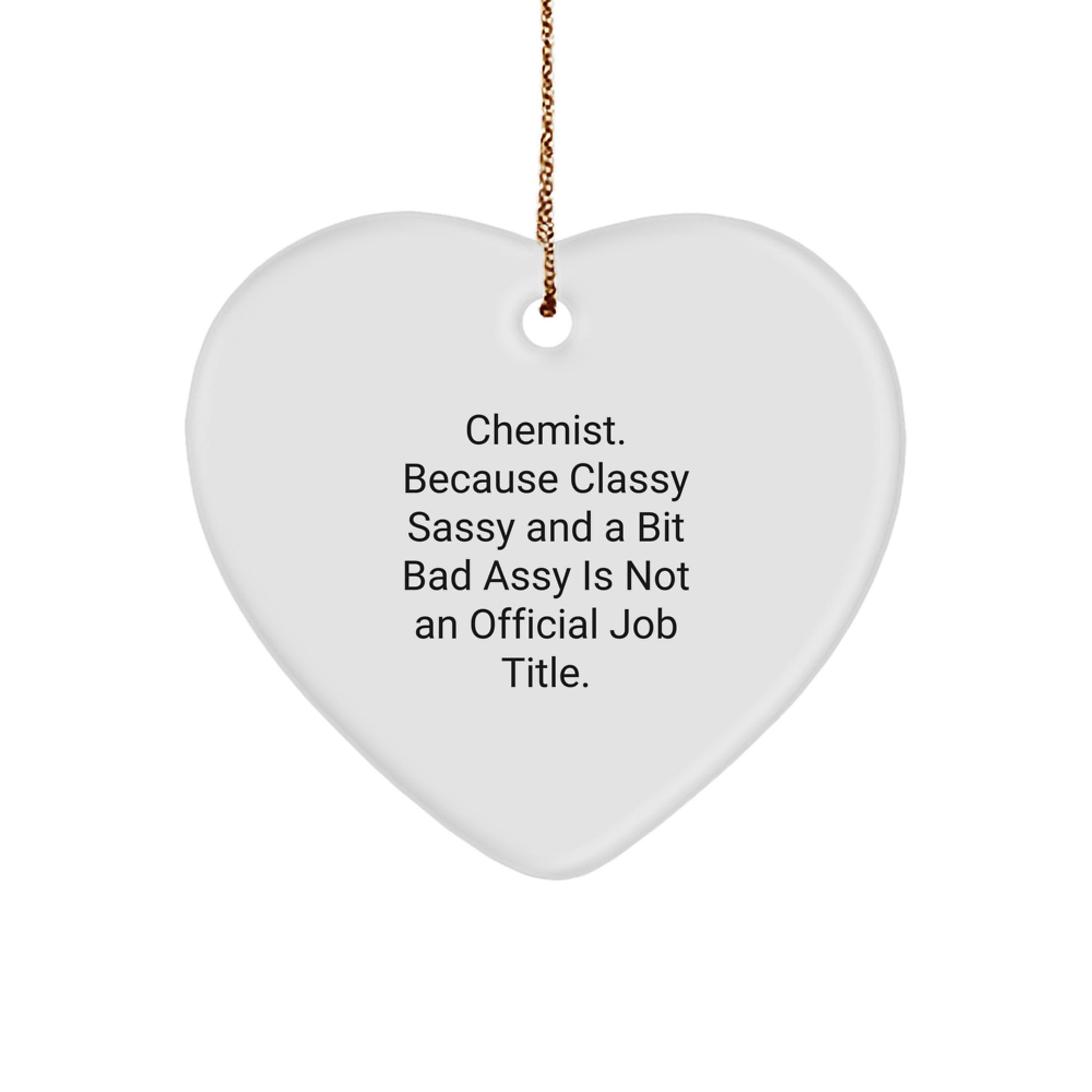 Chemist Keepsake Christmas Ornament for Him Gift - Classic Holiday - Image 1