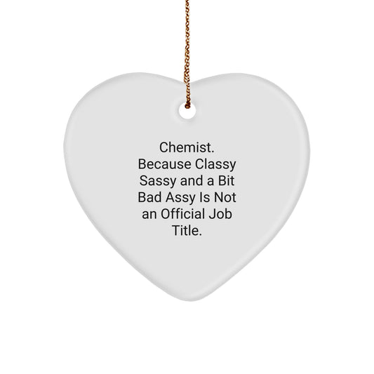 Chemist Keepsake Christmas Ornament for Him Gift - Classic Holiday - Image 1