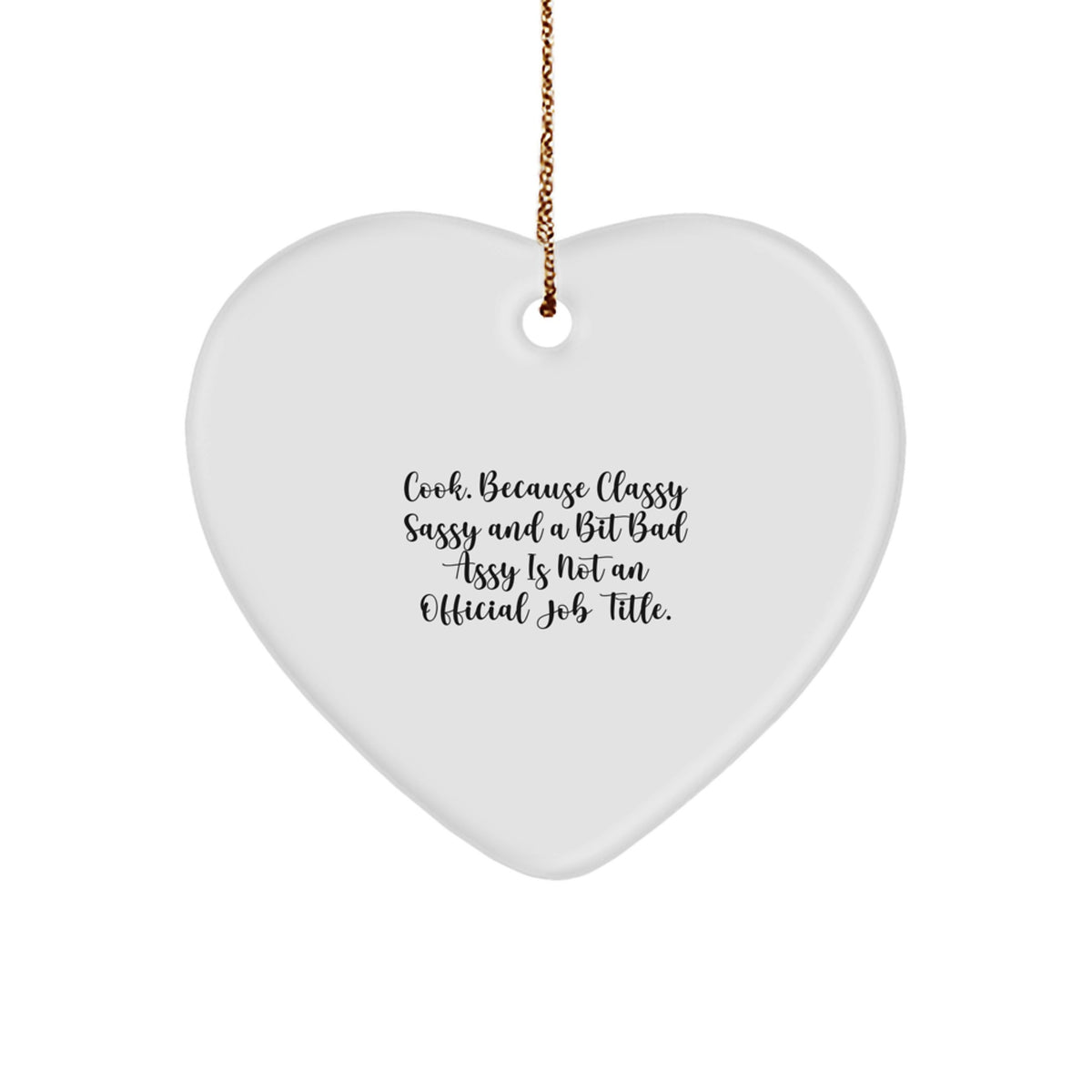 Cook Heart Ornament Favorite for Kids Christmas Gift - Image 1