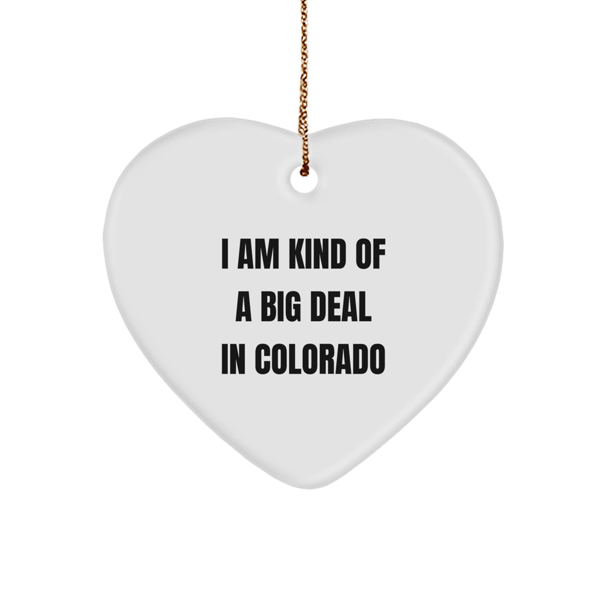 Colorado Heart Ornament Collectible for Neighbors Christmas Gift - Image 1