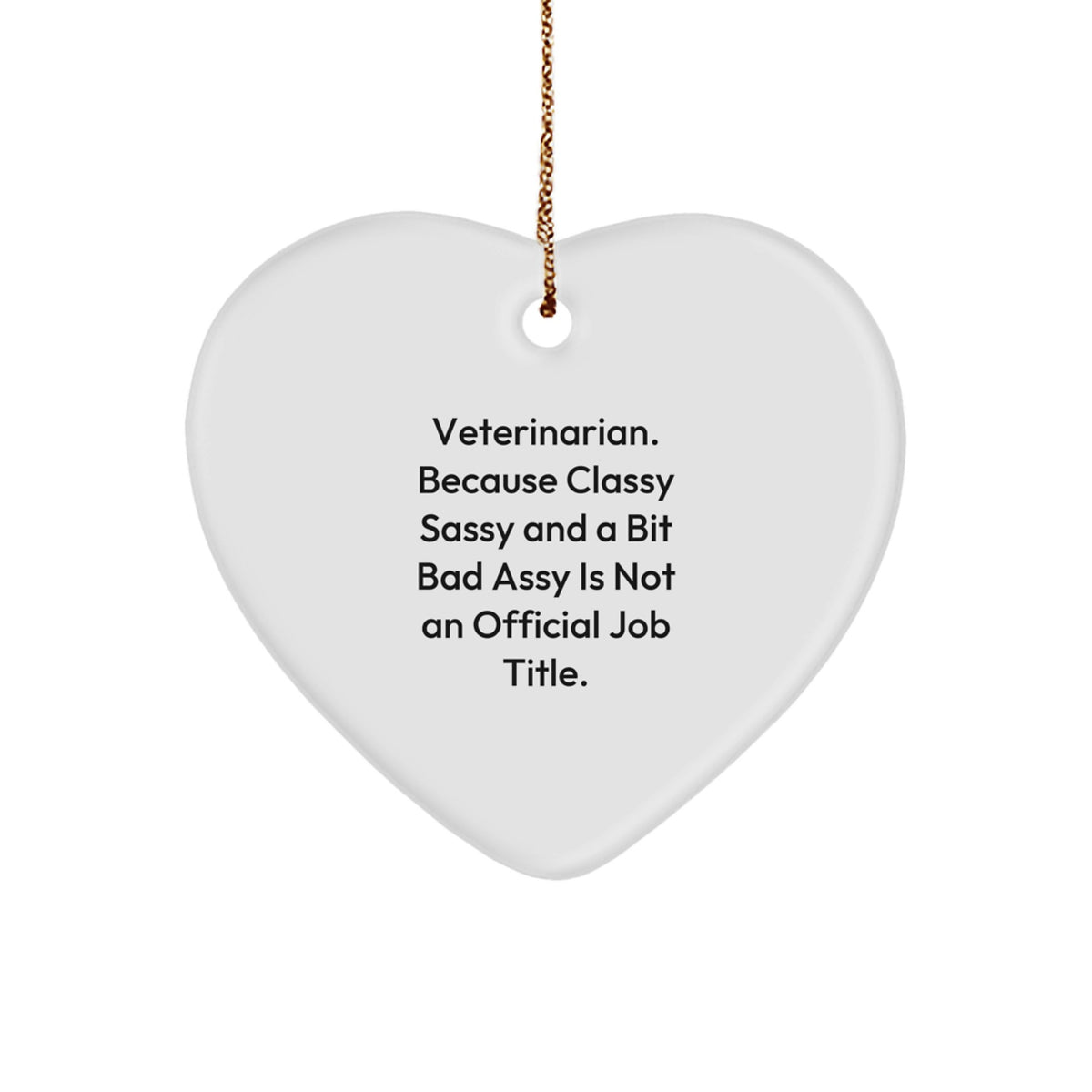 Veterinarian Heart Ornament Novelty Christmas Gift for Friends - Image 1