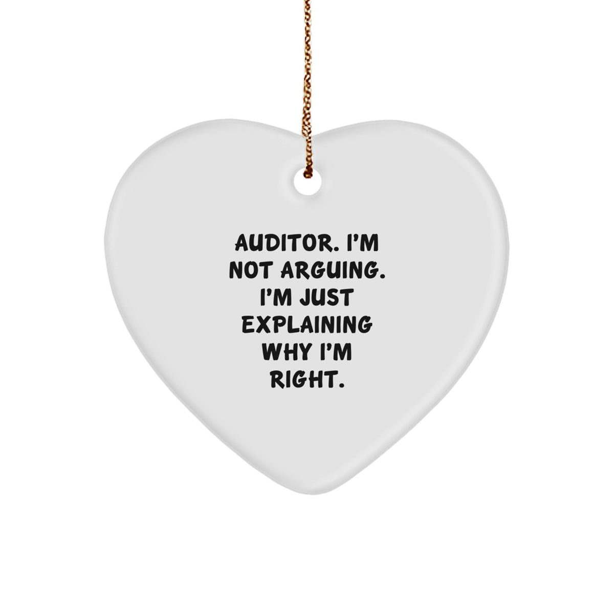Auditor Keepsake Christmas Ornament for Him Gift - Image 1