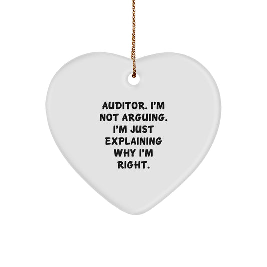Auditor Keepsake Christmas Ornament for Him Gift - Image 1